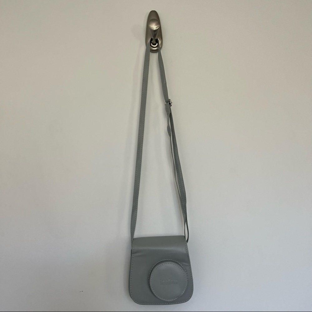 Light Blue Polaroid Mini 8 Case Cover With Adjustable Strap